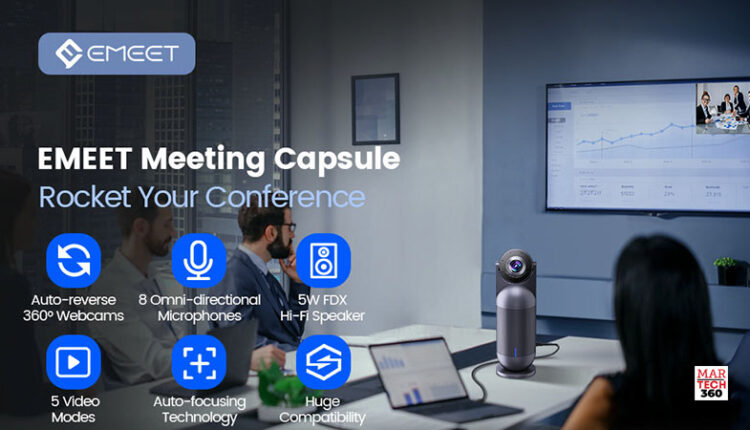 eMeet Announces Three-in-One Webcam Meeting Capsule, Redefining Videoconferencing Experience for Hybrid Workers