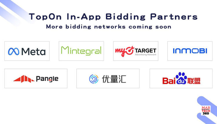 TopOn Moves Into In-App Bidding Open Beta on Meta Audience Network logo/martech360