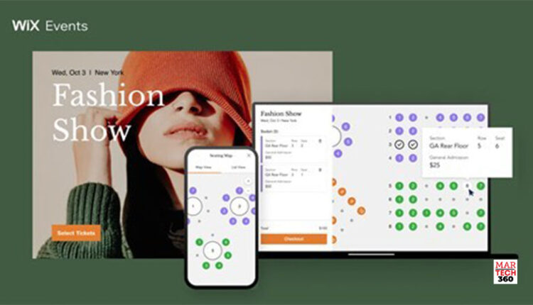 Wix Events Launches Seating Map Builder logo/martech360