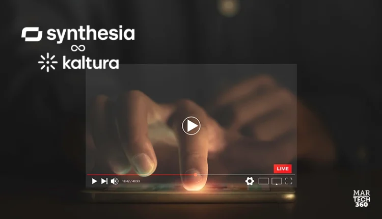 Kaltura & Synthesia Partner on AI Video Creation & Delivery